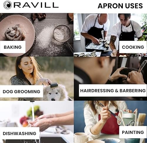 Ravill Waterproof Aprons For Men and Women with Pockets - Image 5
