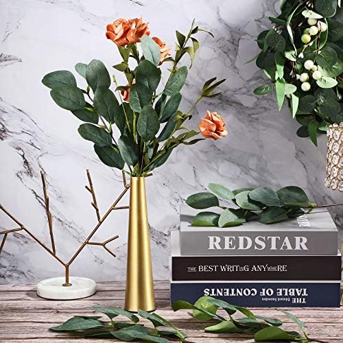 WILLBOND 30 Pieces Eucalyptus Stems Artificial Leaf Stem Faux Long Eucalyptus Artificial Greenery Leaves for Wedding, Office, Holiday, Home, Garden, Greens Decor - Image 7