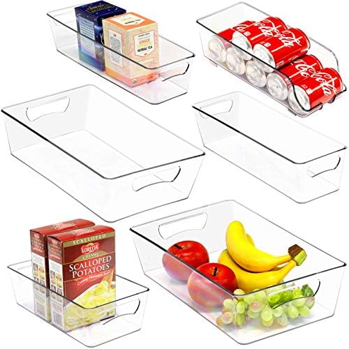 Simple Houseware Refrigerator Storage Organizer Bins, Assorted Set of 6 by SimpleHouseware