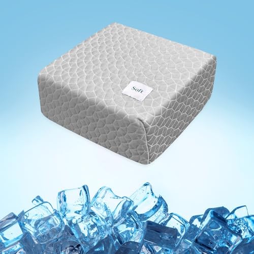 HARBOREST Cooling Cube Pillow - Side Sleeper Pillow for Neck and Shoulder Pain, Memory Foam Pillow Cube Pro with Adjustable Firmness,12"x12"x5", Grey by HARBOREST