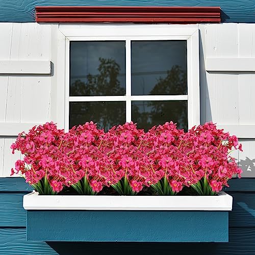 AGIRL Artificial Flowers Outdoor UV Resistant Fake Plant Garden Patio Decor - Image 5