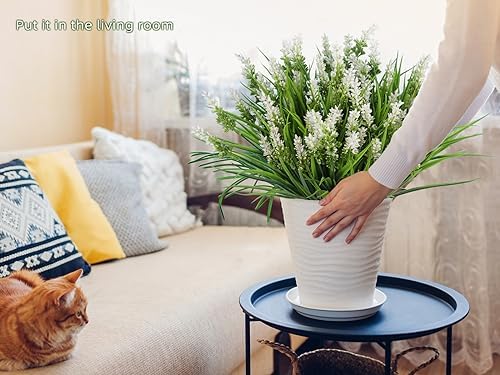 RECUTMS Artificial Plant & Flower for Outside White Artificial Flower - Image 3