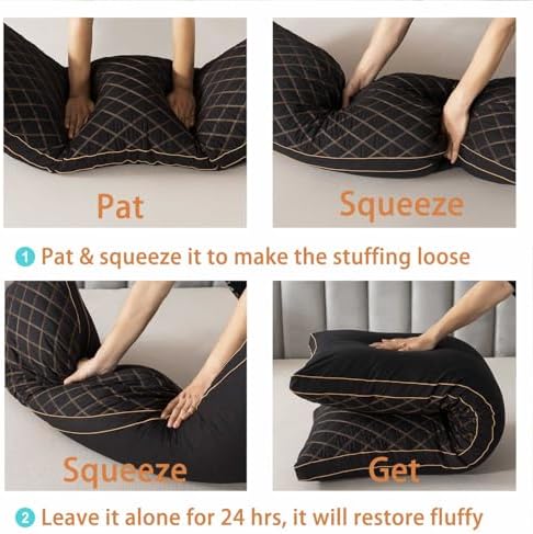 WhatsBedding Memory Foam Body Pillow with Cover, Long Bed Pillow for Adults - Image 6