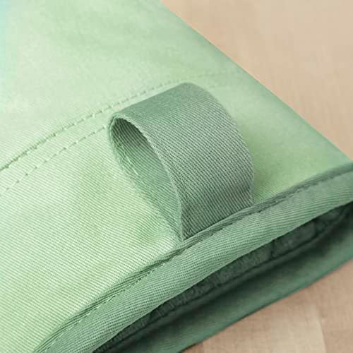 KitchenAid Beacon Two-Tone Non-Slip Oven Mitt Set, Pistachio/Graphite Green, 5.75"x13", 2 Piece - Image 4