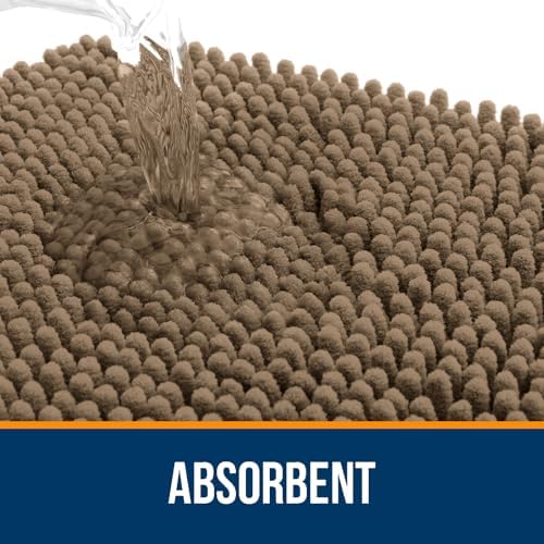 OLANLY Bathroom Rugs 35x24, Extra Soft Absorbent Chenille Bath Rugs - Image 4