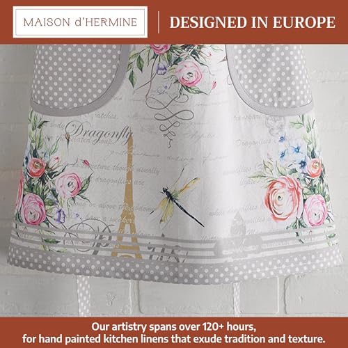 Maison d' Hermine Aprons for women with Pocket 100% Cotton (27.50"x31.50") - Image 2