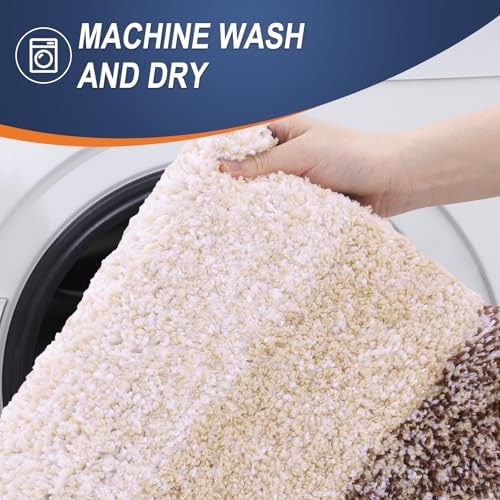 OLANLY Bathroom Runner Rug 47x17, Extra Soft Absorbent Microfiber Bath Rugs - Image 5