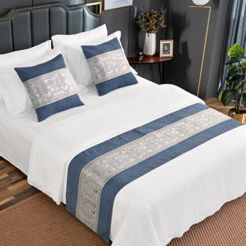 AMBERIS Chenille Bed Runner, Durable Decorative Bed Scarf for Home and Hotel (Pillowcases Sold Separately) by AMBERIS