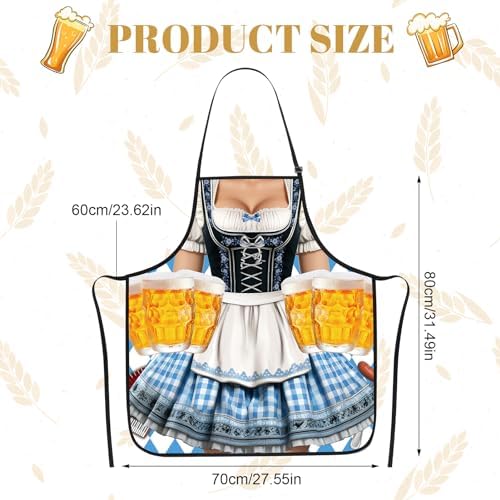 2Pcs Oktoberfest Apron Women, Oktoberfest Costume Outfits Women - Image 2