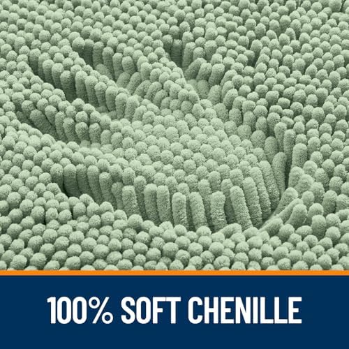 OLANLY Bathroom Rugs 30x20, Extra Soft Absorbent Chenille Bath Rugs - Image 3