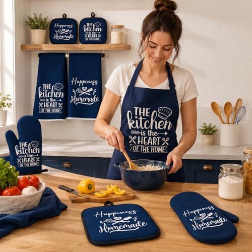 Sratte 6 Pcs Kitchen Decor Accessories Set, Kitchen, Blue - Image 4