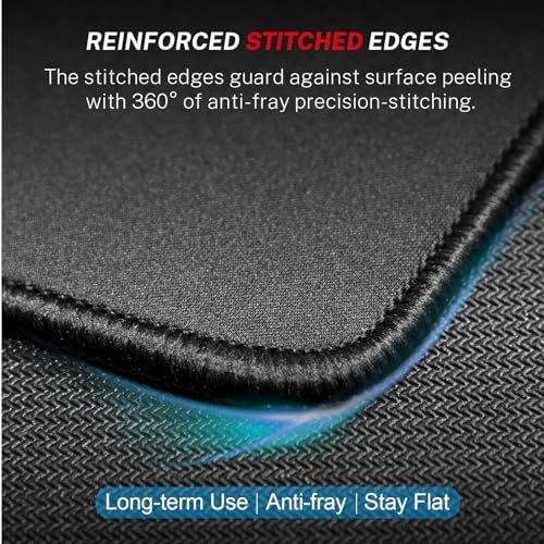 MROCO Essential Gaming Mouse Pad, 50% Expanded Size, 14 x 11 in, Black - Image 3