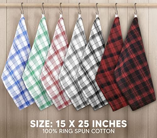 Utopia Towels Red & Black Dish Towels [12 Pack - 15 x 25 Inc] 100% Cotton - Image 6