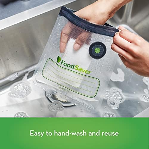 FoodSaver Reusable Gallon Vacuum Zipper Bags, Vacuum Zipper Storage Bags and Accessories (8 Count) - Image 3