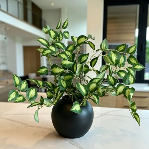4PCS Faux Eucalyptus Stems Artificial Greenery for Centerpieces Home Decor by VOELIGT