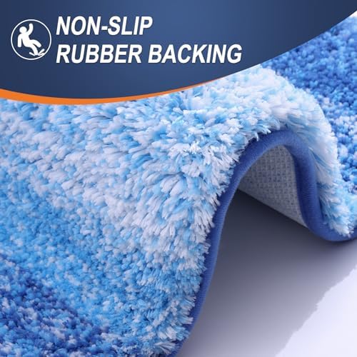 OLANLY Small Bathroom Rugs 24x16, Extra Soft Absorbent Microfiber Bath Rugs - Image 5