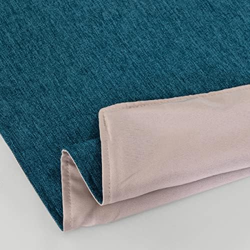 AMBERIS Bed Runner Blue, Imitation Linen Decorative Bed Scarf for Home Hotel (Pillowcases Sold Separately) - Image 4