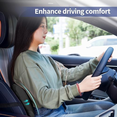 Lumbar Support Pillow for Office Chair, Memory Foam Car Back Cushion - Image 4