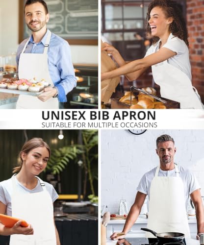 Utopia Kitchen Bib Aprons 2 Pack Adjustable With 2 Pockets - Image 5