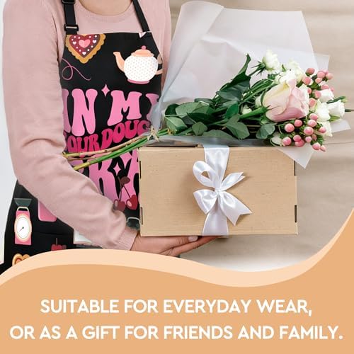 Adjustable Baking Aprons for Women - Cooking Aprons for Women with Pockets, Perfect for Baking Cooking Gradening - Image 6