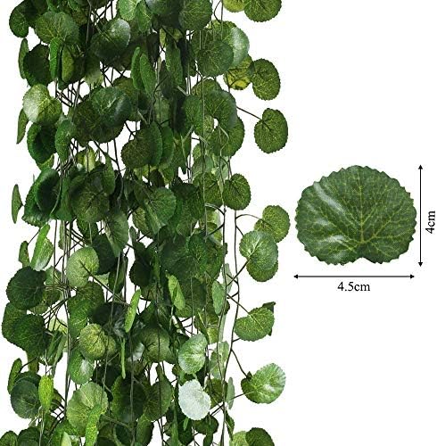 12 Pack Artificial Vines Hanging Greenery Garland Leaves Wall 84Ft - Image 6