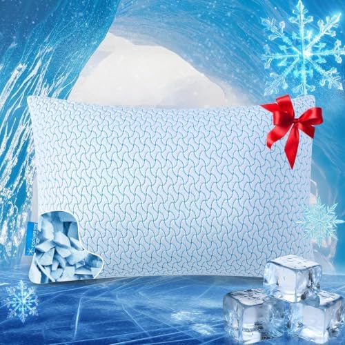 SUPA MODERN Shredded Memory Foam Pillows Queen Size Set of 1, Cooling Bed Pillow for Sleeping for Hot Sleepers, Adjustable Pilllows for Side Back and Stomach Sleepers, Neck & Shoulder Comfort Support by SUPAMODERN