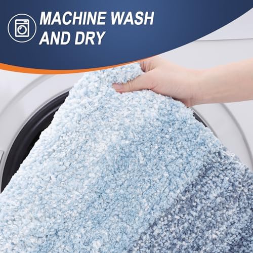 OLANLY Bathroom Runner Rug 47x24, Extra Soft Absorbent Microfiber Bath Rugs - Image 5