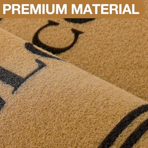 OLANLY Half Circle Door Mat 30x17, Low Profile Doormat (Welcome) - Image 5