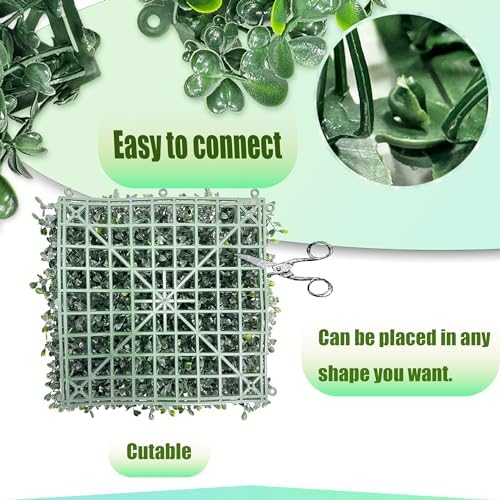 10"x10" (8 Pieces) Artificial Grass Wall Decoration Backdrop Panels - Image 4