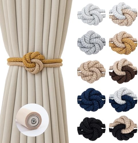 Magnetic Curtain Tiebacks Holdbacks Rope Curtain Tie Backs Outdoor Contoeey by CurtainTiebacks