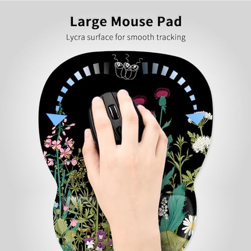 EooCoo Ergonomic Mouse Pad with Wrist Rest, Memory Foam Support Mousepad - Image 2