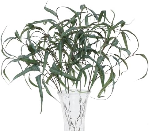 6pcs Artificial Willow Eucalyptus Stems,Long Leaves by Unknown