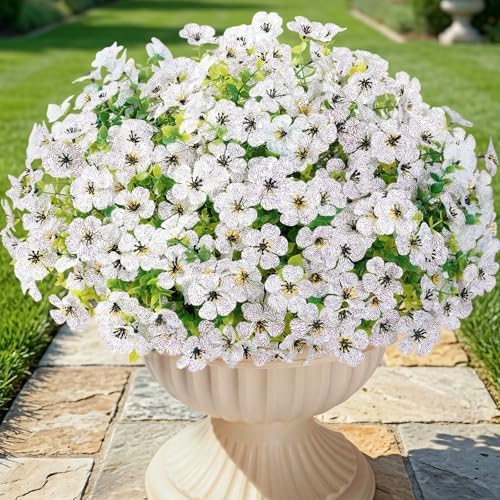 Lifewit Artificial Flowers for Outdoor, Faux Flowers for Garden Decor by Lifewit