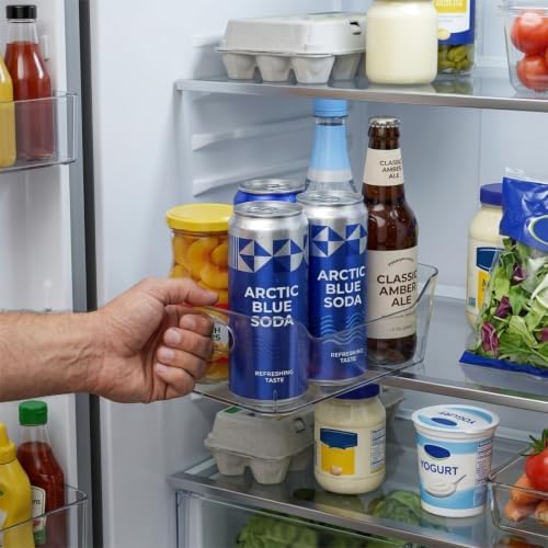 4 Pack Acrylic Pantry Storage Bins, Storage Bins for Cabinets, Clear Bins for Pantry, Cabinets, Organizing, Fridge, Kitchen (7.9” x 5.5” x 3.2”) - Image 4