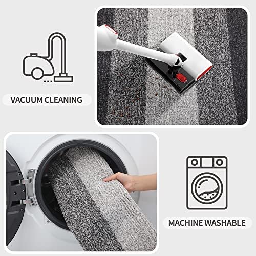 Kitinjoy Indoor Outdoor Door Mat, 30x27 Non-Slip Dirt Trapper Doormats - Image 5