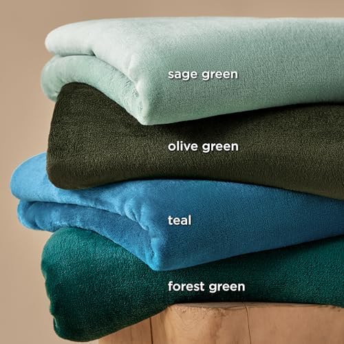 Bedsure GentleSoft Fleece Throw Blanket Teal - 300GSM Blankets for Couch, Sofa, Bed, Soft Lightweight Plush Cozy Throws for Toddlers, 50x60 inches - Image 5