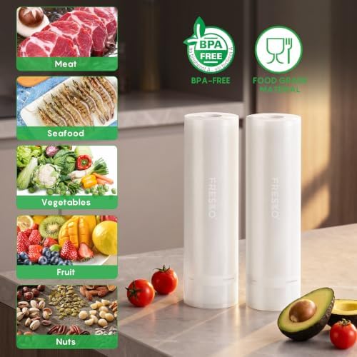 FRESKO Vacuum Sealer Bags Rolls 2 Packs 11" x 20' - Image 7