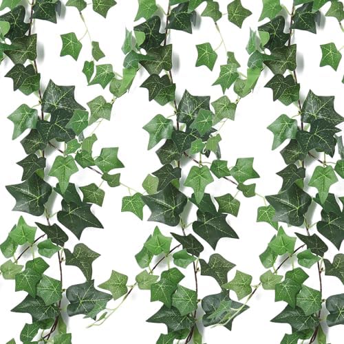 RECUTMS 6Strand Artificial Ivy Greenery Garland Silk Fake Vines Plant 6.3Ft by RECUTMS