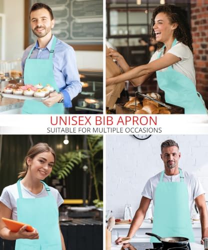 Utopia Kitchen Bib Aprons 2 Pack Adjustable With 2 Pockets - Image 5