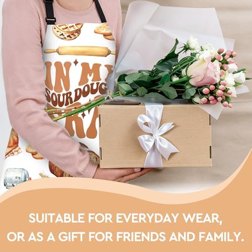 Adjustable Baking Aprons for Women - Cooking Aprons for Women with Pockets, Perfect for Baking Cooking Gradening - Image 6