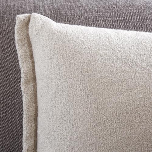 SAFAVIEH Home Collection - Pyper 15" x 23" Lumbar Pillow with Insert, Ivory Poly Boucle & Linen Decorative Accent Cushion (PLS9004B-1523) - Image 3