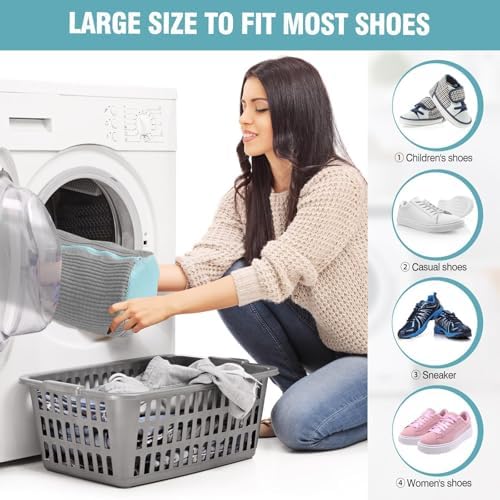 Shoe Washing Machine Bag, Shoe Laundry Bag for Washer and Dryer - Image 5