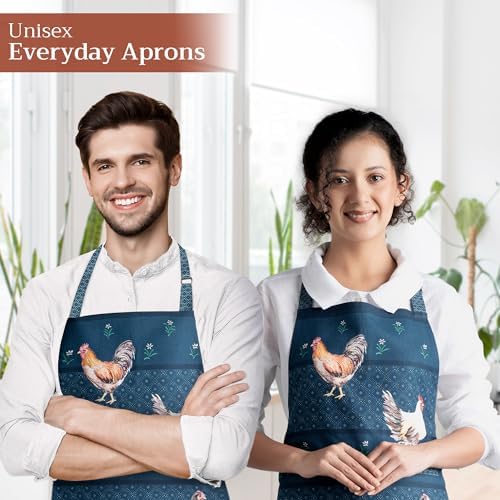 Maison d' Hermine Aprons for women with Pocket 100% Cotton (27.50"x31.50") - Image 6