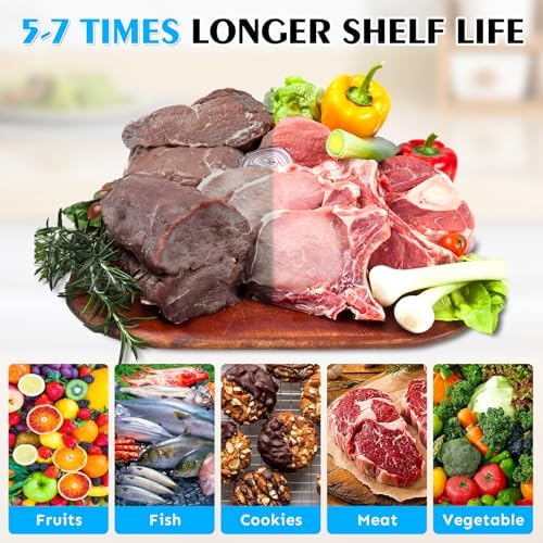 Vacuum Sealer Bags for Food Quart 8"x12" 100 Pcs Seal a Meal Bag, Food Saver Bags Sous Vide Bags Pre-cut Thick BPA-Free Textured Heavy Duty Vacuum Seal, Meat Cheese Dry Goods - Image 3