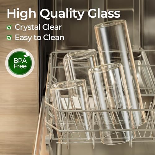 ComSaf Glass Storage Containers with Lids 0.6 Qt, 6 Pack Small Glass Jars - Image 4