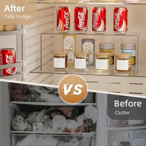 Aminigram Cabinet Shelf, 8-Pack Clear Organizer Riser 12.4L × 4W × 4.6H in - Image 4