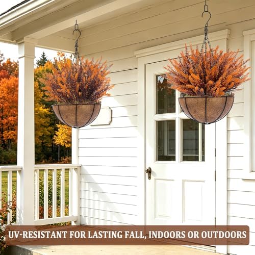 TURNMEON 10 Bundles Artificial Fall Flowers for Outdoors Fall Decorations - Image 5
