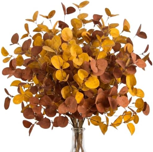 ZIFTY 12Pcs Fall Decor Eucalyptus Stems Picks 26.7" for Home Decorations by ZIFTY