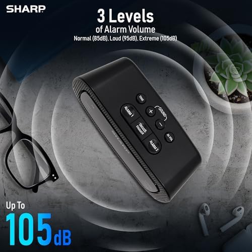 Sharp Shockwave 105dB Super Loud Alarm Clock for Heavy Sleepers, Dual Alarm - Image 5