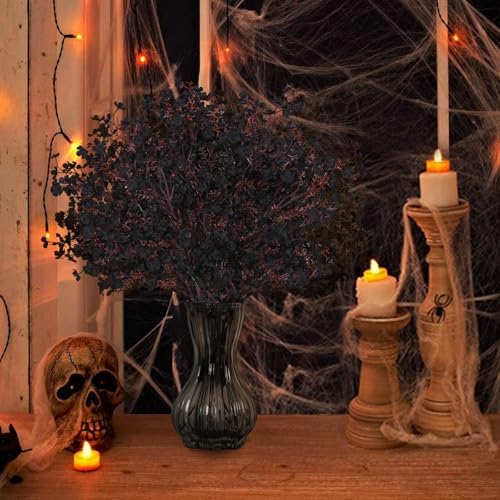 10 Pcs Fall Flowers, Real Touch Babys Breath Artificial Flowers, Black - Image 6